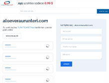 Tablet Screenshot of aloeveraurunleri.com